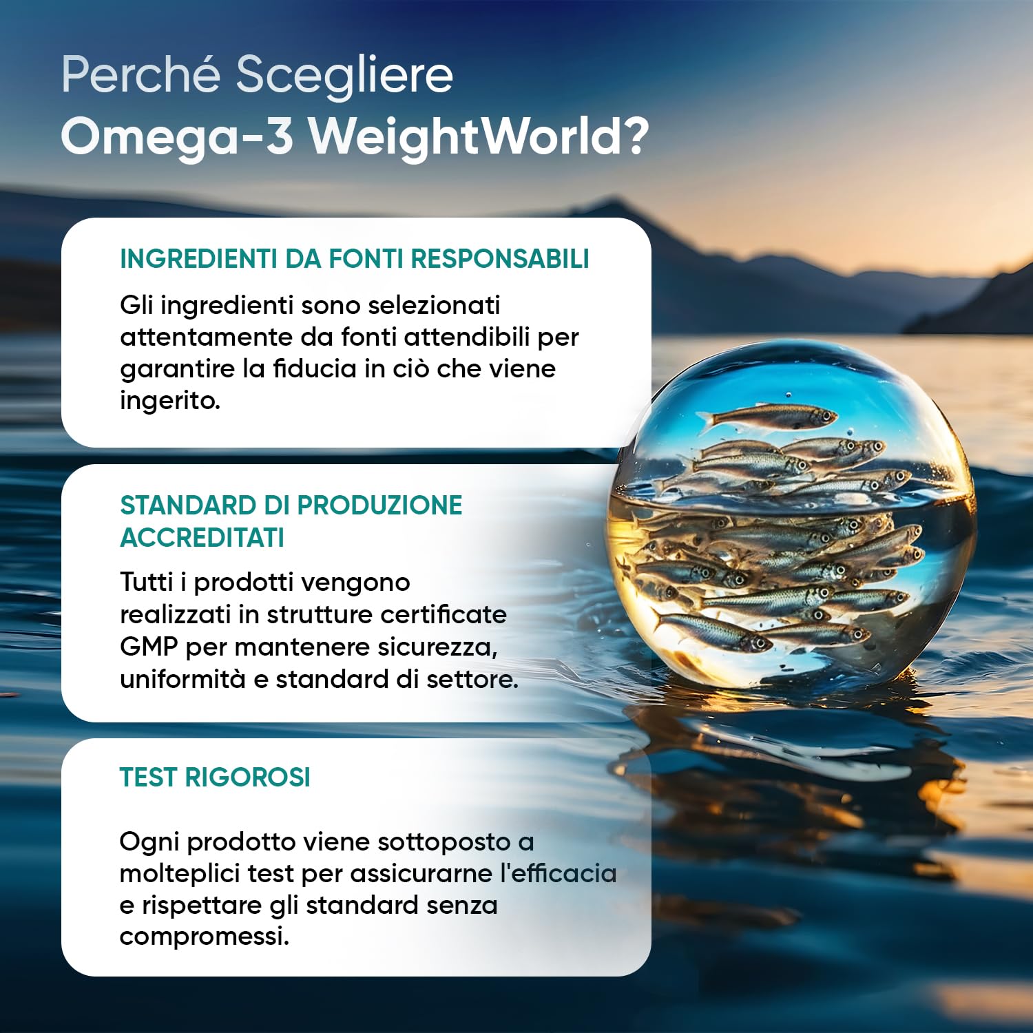 Omega 3 Olio di Pesce da 2000mg, 660mg EPA e 440mg DHA, Integratore Omega3 Fish Oil e Acidi Grassi Essenziali in 240 Softgel (4 Mesi), EPA e DHA Contribuiscono alla Normale Funzione del Cuore (EFSA)