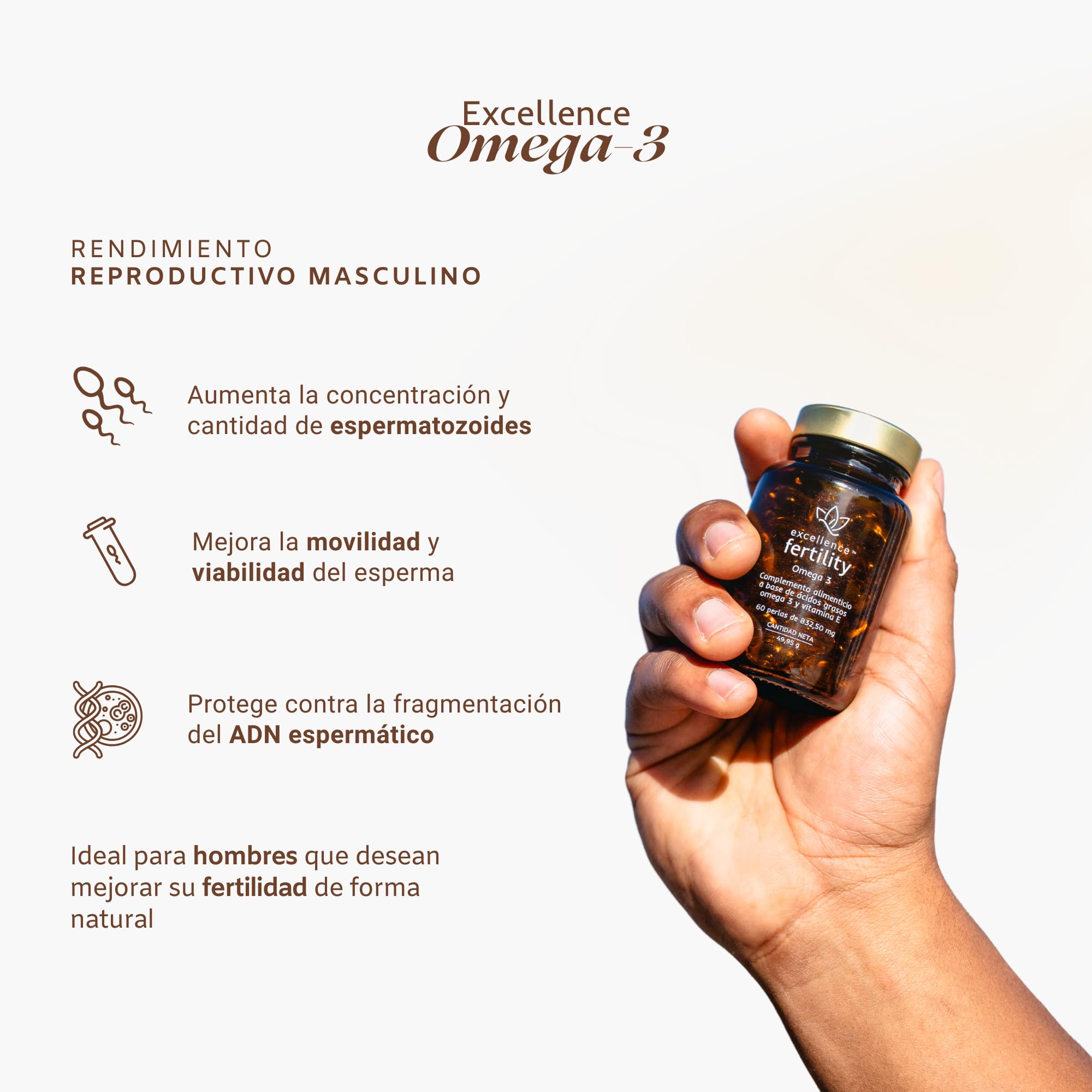 Excellence Omega 3 - DHA 650 mg EPA 130 mg olio di pesce in capsule morbide gel Gelita - 60 Perle
