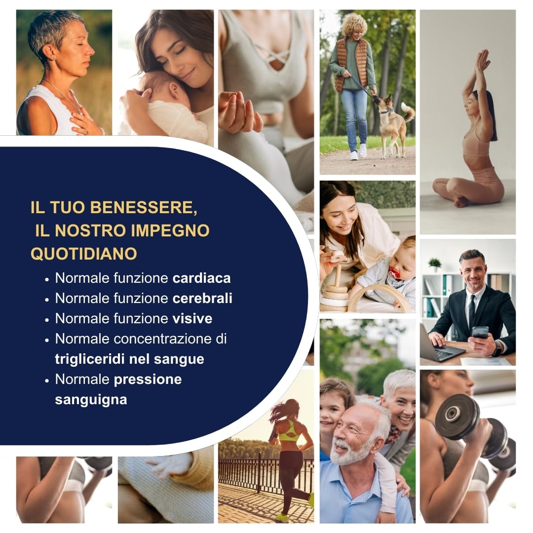 Omega 3 IFOS 5 Stelle OMEGOR Vitality 1000 - Omega3 EPA 535mg e DHA 268 mg - 30 Capsule Senza Retrogusto e Facili da Digerire