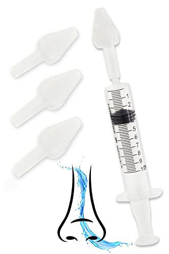 A&M Italia Set Irrigatore Nasale Bambini - Made in Italy - 1 Siringa + 3 Ugelli x Lavaggio Naso - 8earn