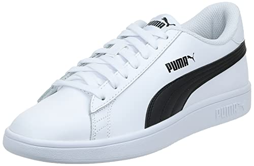 PUMA Smash V2 L, Scarpe da Ginnastica Unisex-Adulto, Bianco (White Black), 43 EU - 8earn