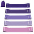 Elastici Fitness (Set di 5), Bande di Resistenza Fitness con 5 Livelli di Resistenza, Fasce Elastiche Fitness per Crossfit, Yoga, Pilates, Squats, Lunges, Stretching, Allenamento di Forza - 8earn
