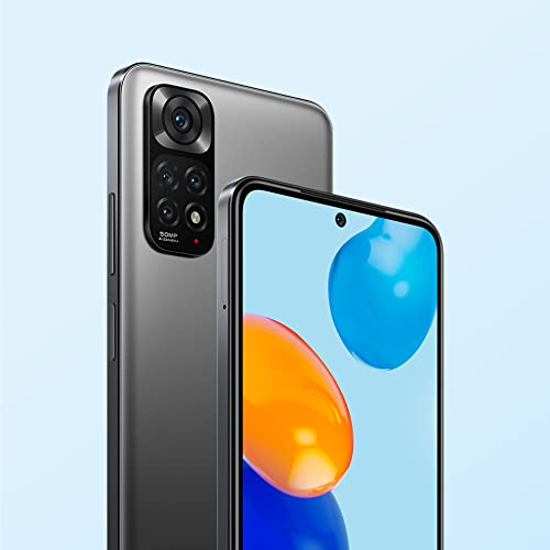 Xiaomi Redmi Note 11 - Smartphone 4+128GB, Display AMOLED FHD+ 6.43” 90Hz, Snapdragon 680, quadrupla fotocamera 50MP, 5000mAh, Graphite Grey (IT + 2 anni garanzia) Alexa mani libere - 8earn