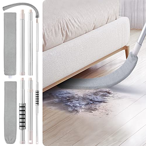 Spolverino Retractable Gap Dust Cleaner 29 a 65 Pollic, Spazzola Antipolvere Sotto L'Apparecchiatura Pieghevole, Lavabile, Estensibile Flessibile, Spolverini Microfibra per Pulire Letto, Divano, Casa - 8earn