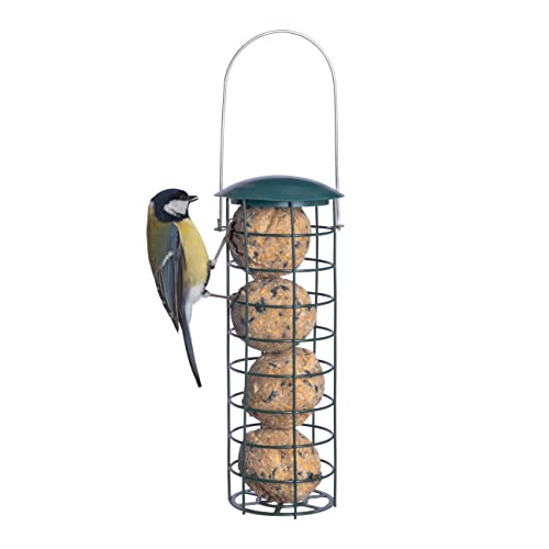 60 Palline Di Grasso Per Uccelli Selvatici Con Mangiatoia Per Uccelli - Cibo Uccelli Selvatici con Mangiatoia Per Uccellini Da Esterno 21x7 cm - Cibo Adatto Come Alimento Per Tutto L'anno