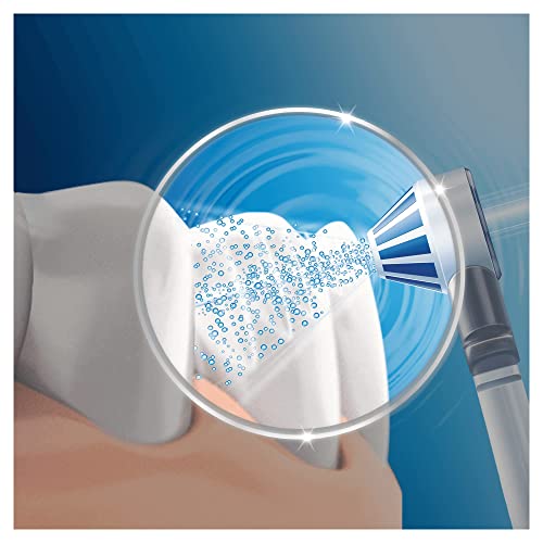Oral-B Oxyjet Idropulsore Dentale, 4 Testine, con Tecnologia Microbollicine, Pulizia Profonda, Idea Regalo, Bianco
