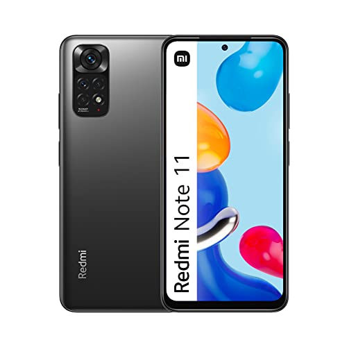 Xiaomi Redmi Note 11 - Smartphone 4+128GB, Display AMOLED FHD+ 6.43” 90Hz, Snapdragon 680, quadrupla fotocamera 50MP, 5000mAh, Graphite Grey (IT + 2 anni garanzia) Alexa mani libere - 8earn