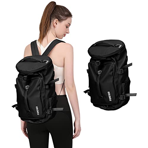 Zaino da viaggio grande da donna, da viaggio, zaino da escursionismo, sportivo da esterno impermeabile, zaino da scuola casual,laptop da 14 pollici con porta di ricarica USB, scomparto per scarpe - 8earn