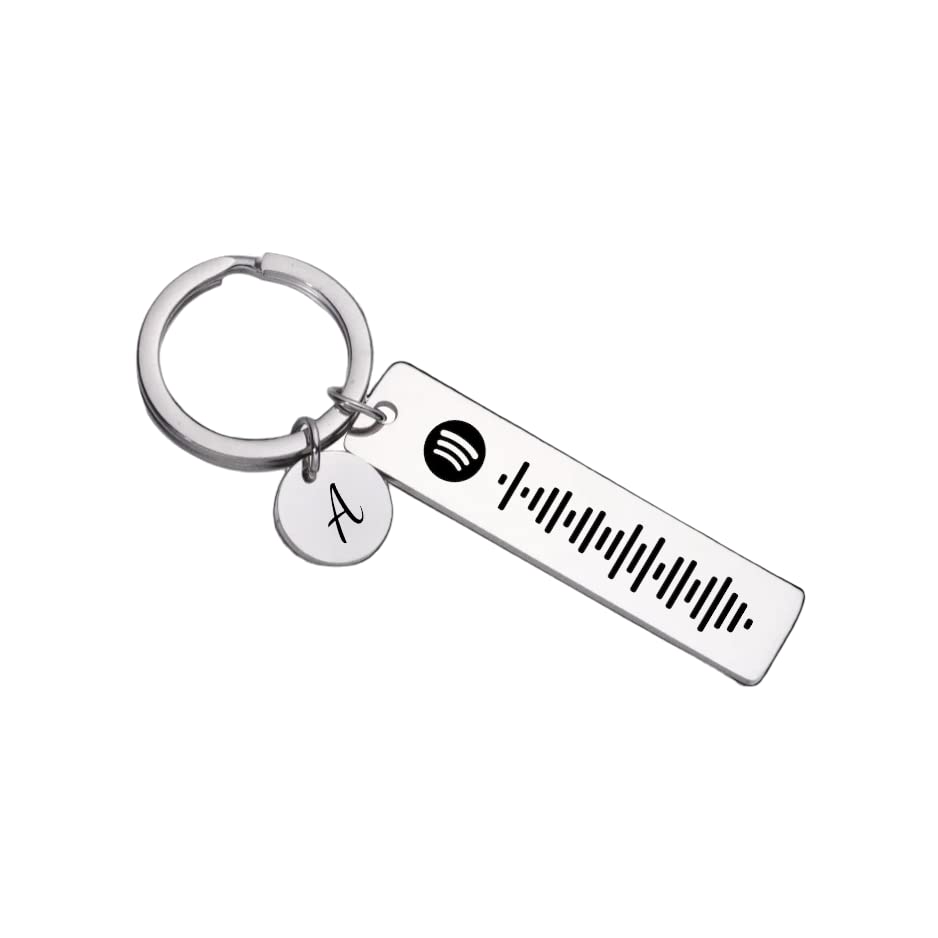 Portachiavi Spotify in acciaio inossidabile personalizzabile con canzone e dedica! 100% Italiano spedito dall'Italia. - 8earn