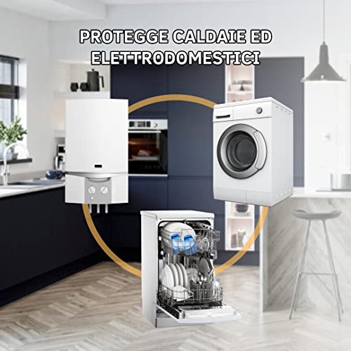 ZOMAHOME - Polifosfati per Caldaia Ricarica, Filtro Anticalcare per Caldaia Concentrato a Lunga Durata, Protegge Caldaie ed Elettrodomestici, Misura Universale (6 Ricariche) - 8earn