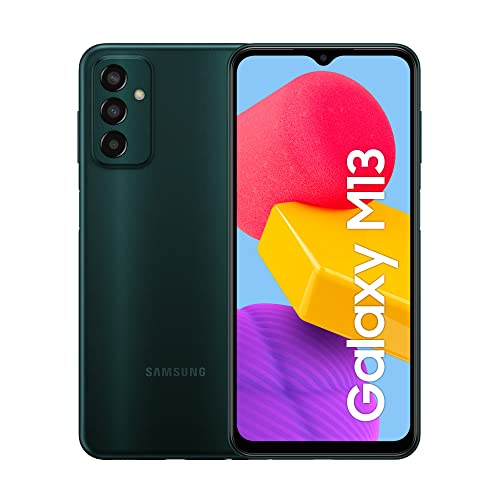 Samsung Galaxy M13 Smartphone Android Display 6.6’’ FHD+ TFT LCD Batteria 5.000 mAh, Tripla Fotocamera, RAM 4GB, Memoria Interna 128GB Espandibile, Green [Versione italiana] Esclusiva Amazon - 8earn