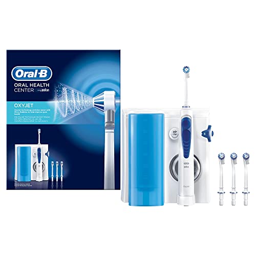 Oral-B Oxyjet Idropulsore Dentale, 4 Testine, con Tecnologia Microbollicine, Pulizia Profonda, Idea Regalo, Bianco