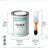 PECTRO Chalk Paint Vernice a Gesso 750ml + Pennello Tondo in Legno Pack - Pittura per Mobili Senza Carteggiare - Chalk Paint Bianco e Colori per legno Efetto Polvere (BIANCO ANTICO) - 8earn
