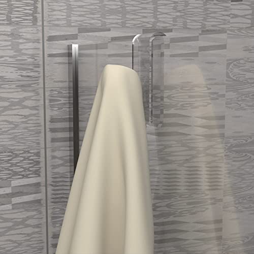 AGPLEX - Appendi Accappatoio Bagno in Plexiglass, Appendino da Doccia, Gancio Asciugamani senza forare - 8earn