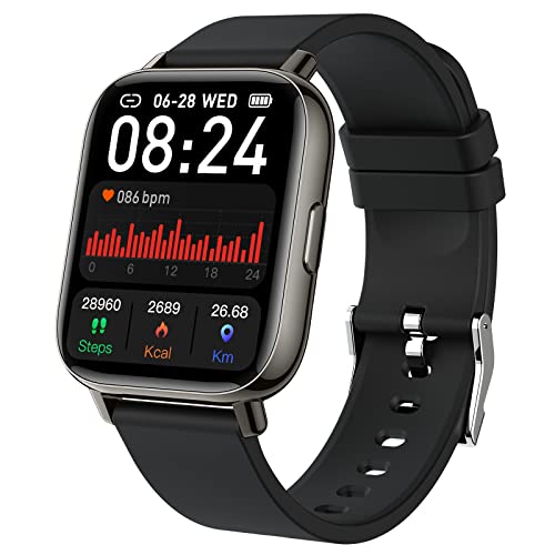 2023 Smartwatch Uomo Donna, Smart Watch 1,69" Orologio Intelligente con Contapassi Sonno Cardiofrequenzimetro, Impermeabil IP68, 24 Sportivo, Notifiche Messaggi, Fitness Tracker per Android iOS - 8earn
