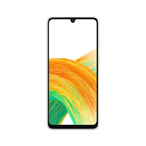 SAMSUNG Galaxy A33 5G Smartphone Android, Display Infinity-U FHD+ Super AMOLED 6.4”¹, 6GB RAM e 128GB di memoria interna espandibile², Batteria 5.000 mAh, Awesome White [Versione Italiana] - 8earn