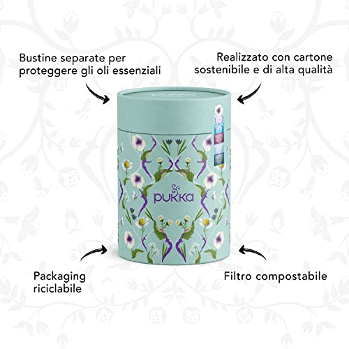 Pukka Herbs | Calm Collection | Selezione di 5 tipi di tisane bio | 30 filtri - 8earn