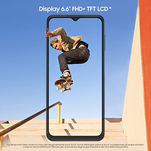 Samsung Galaxy A13 Smartphone Android, Processore Dual+Exa Core, Display Infinity-V da 6.6¹, Android 12.3 GB RAM, 32 GB di Memoria Interna Espandibile² Batteria 5.000 mAh³, Black [Versione italiana] - 8earn