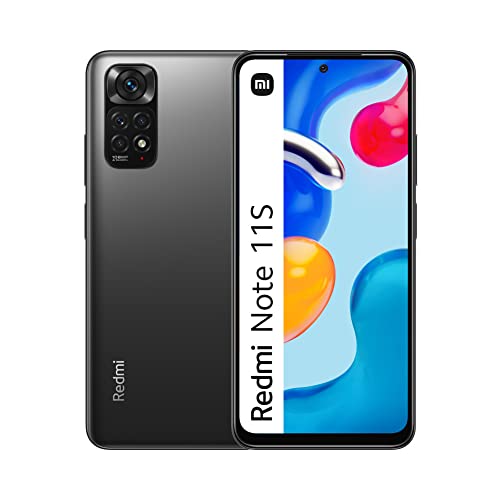 Xiaomi Redmi Note 11S - Smartphone 6+128GB, Display AMOLED 6.43” 90Hz FHD+, MediaTek Helio G96, fotocamera professionale 108MP, 5000mAh, Graphite Grey (versione IT + 2 anni di garanzia) - 8earn