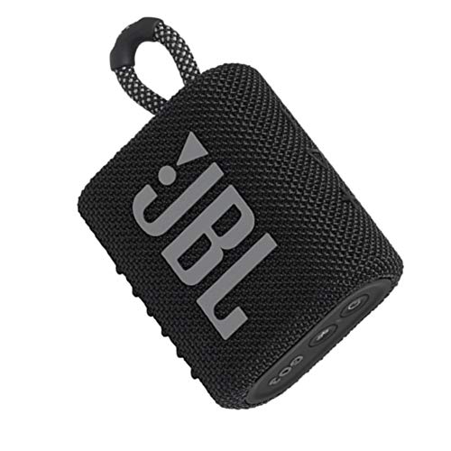 JBL GO 3 Speaker Bluetooth Portatile, Cassa Altoparlante Wireless con Design Compatto, Resistente ad Acqua e Polvere IPX67, fino a 5 h di Autonomia, USB, Nero - 8earn