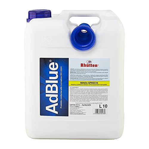 Rhütten, AdBlue per Motori Diesel, Additivo di Sintesi a Base di Urea, Preserva l'Andamento dei componenti del SCR, Blocca l’Accumulo delle Impurità nel Catalizzatore, Dotato di Tappo Versatore, 10L - 8earn