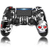 YUYIU 【Aggiornamento Wireless Controller per Ps4 Remote Plays-tation 4/Slim/Pro/PC, Controllori con Doppio Vibrazione Shock Speaker, Jack per Cuffie Touch Pad Six Axis Motion Control (SKULL) - 8earn