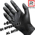 100 guanti in Nitrile NERI 6 grammi EXTRA RESISTENTI, 60% di SPESSORE in più al dito rispetto al 3,5 gr, NO polvere, NO lattice, per Meccanici, Tatuatori, Estetisti, Ristorazione, Guanti monouso (L) - 8earn