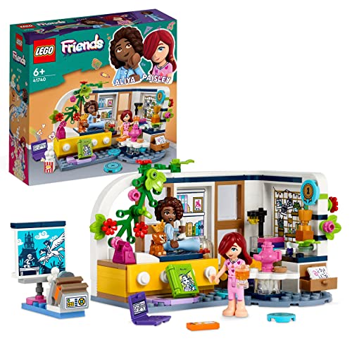 LEGO 41740 Friends La Cameretta di Aliya, Camera da Letto per Pigiama Party, Giochi per Bambine e Bambini con Paisley e Cucciolo, Piccola Idea Regalo di Pasqua, Personaggi 2023 - 8earn