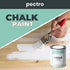 PECTRO Chalk Paint Vernice a Gesso 750ml + Pennello Tondo in Legno Pack - Pittura per Mobili Senza Carteggiare - Chalk Paint Bianco e Colori per legno Efetto Polvere (BIANCO ANTICO) - 8earn