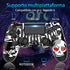 YUYIU 【Aggiornamento Wireless Controller per Ps4 Remote Plays-tation 4/Slim/Pro/PC, Controllori con Doppio Vibrazione Shock Speaker, Jack per Cuffie Touch Pad Six Axis Motion Control (SKULL) - 8earn