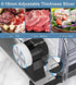 Affettatrice Elettrica da Casa 150W Affettatrice Acciaio Inossidabile Affettatrice Professionale Spessore Regolabile 0-18 mm Affettatrice Piccola per Pane Carne Frutta e Verdura - 8earn