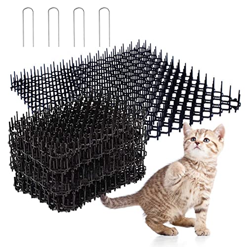Dissuasore per Gatti, 12 Pezzi Repellente per Gatti, Plastica Repellente Gatti, 15.2 x 22 cm Dissuasori per Gatti, Anti Gatto Giardino Adatto per Prato Giardino Interno Esterno - 8earn
