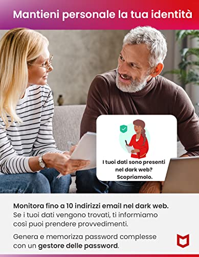 McAfee Total Protection 2023 | Esclusiva Amazon |3 dispositivi| Software antivirus per la sicurezza in Internet | VPN | 12 mesi + 3 | Codice d'attivazione via email - 8earn