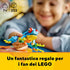 LEGO 31136 Creator Pappagallo Esotico, Set 3 in 1 con Pesce e Rana, Animali Giocattolo per Bambini da 7 Anni in su, Giochi Creativi con Figure della Giungla - 8earn
