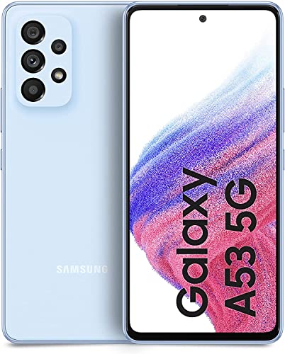 Samsung Galaxy A53 5G Smartphone Android, Display Infinity-O FHD+ Super AMOLED 6.5”, 8GB RAM e 256GB di memoria interna espandibile, Batteria 5000 mAh, Awesome Blue (Versione Italiana) - 8earn