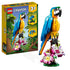 LEGO 31136 Creator Pappagallo Esotico, Set 3 in 1 con Pesce e Rana, Animali Giocattolo per Bambini da 7 Anni in su, Giochi Creativi con Figure della Giungla - 8earn