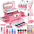 Trucchi Bambina Set, 55 pezzi Trucchi Bambina Anallergici, Lavabile Set Di Trucchi Per Bambini, Valigetta Trucchi Bambina, Giochi Bambina Natale Compleanno Regalo Bambina 3 4 5 6 7 8 9 10 Anni - 8earn