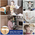 Septeamay 10 Pezzi Sicurezza Cassetti Bambini, Bambini Chiusure Sicurezza per Armadietto,Cassetto,Armadio,Frigorifero, Blocca Cassetti per bambini con 3M Adesivo Nessun Trapano Necessarioc - Bianca
