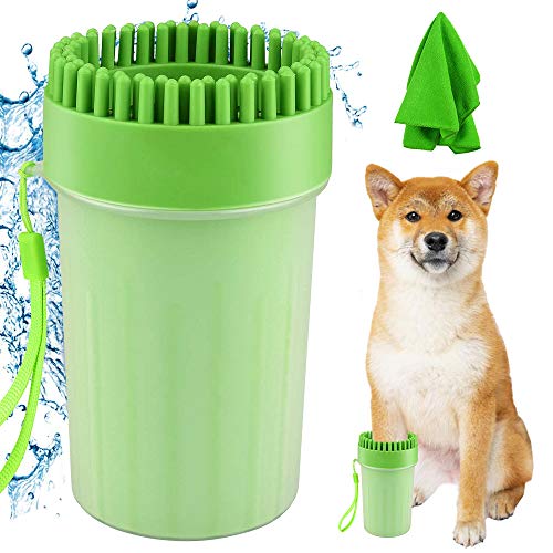 Pulisci Zampe Cane,Pulitore Zampe Per Cani, Portatile Pulitore Della Zampa Cane, Pulitore Zampe Per Animali Domestici Per La Pulizia Di Artigli Sporchi Di Animali Domestici/Toelettatura (verde) - 8earn