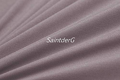 SaintderG® Coprisedie con schienale 6 pezzi, lavabile Estraibile, molto facile da pulire e resistente, coprisedile, moderna sala da pranzo, hotel, arredamento ristorante (Mocha, 6 pezzi) - 8earn