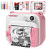 Gofunly Macchina Fotografica Bambini Istantanea, 2.0 Pollici Schermo 12MP/1080P HD Videocamera, Fotocamera Digitali Stampa Istantanea per Bambino con 32GB Scheda SD, Regalo per Bambini dai 3-12 Anni - 8earn