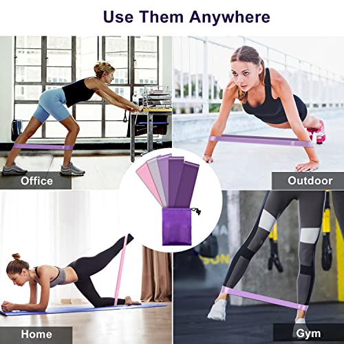 Elastici Fitness (Set di 5), Bande di Resistenza Fitness con 5 Livelli di Resistenza, Fasce Elastiche Fitness per Crossfit, Yoga, Pilates, Squats, Lunges, Stretching, Allenamento di Forza - 8earn