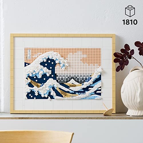 LEGO 31208 Art Hokusai - La Grande Onda, Set Fai Da Te, Hobby Creativi per Adulti, Decorazioni Casa, Quadri Soggiorno Giapponesi, Idea Regalo per Adulti - 8earn