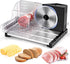 Affettatrice Elettrica da Casa 150W Affettatrice Acciaio Inossidabile Affettatrice Professionale Spessore Regolabile 0-18 mm Affettatrice Piccola per Pane Carne Frutta e Verdura - 8earn