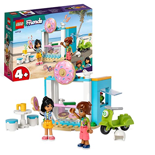 LEGO 41723 Friends Negozio di Ciambelle, Giochi per Bambine e Bambini dai 4 Anni in su con Mini Bamboline Liann e Leo e Scooter, Personaggi Serie 2023 - 8earn