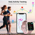 Smartwatch Donna Orologio Fitness 1.69" Smart Watch con Contapassi/Cardiofrequenzimetro/SpO2/Cronometro, 25 Sportivo, Notifiche Messaggi, Impermeabil IP68 Fitness Tracker per Android iOS -2022 Rosa - 8earn