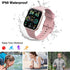Smartwatch Donna Orologio Fitness 1.69" Smart Watch con Contapassi/Cardiofrequenzimetro/SpO2/Cronometro, 25 Sportivo, Notifiche Messaggi, Impermeabil IP68 Fitness Tracker per Android iOS -2022 Rosa - 8earn