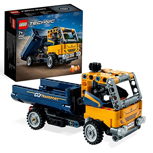 LEGO 42147 Technic Camion Ribaltabile, Set 2 in 1 con Camioncino ed Escavatore Giocattolo, Giochi per Bambini e Bambine dai 7 anni in su, Idee Regalo - 8earn