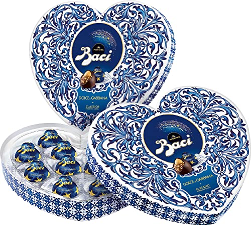 BACI PERUGINA CLASSICO Cioccolatini fondenti ripieni alla Gianduia, Scatola Regalo San Valentino 150g - 8earn