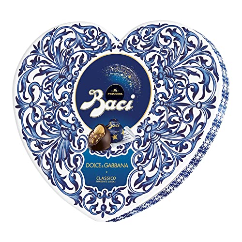 BACI PERUGINA CLASSICO Cioccolatini fondenti ripieni alla Gianduia, Scatola Regalo San Valentino 150g - 8earn
